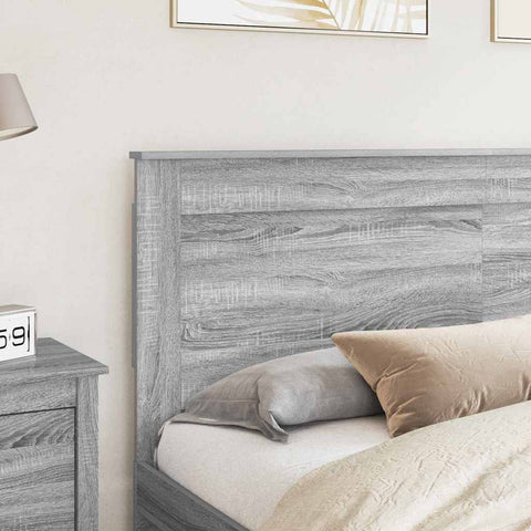 vidaXL Headboard with Headboard Grey Sonoma 180 cm Engineered Wood