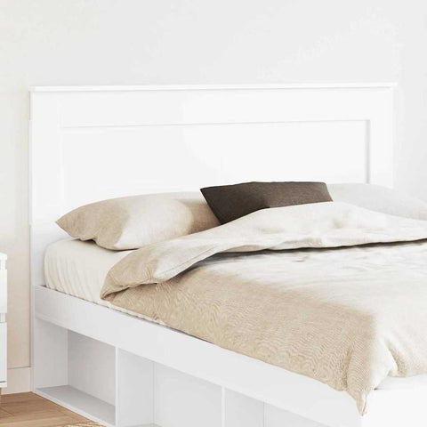 vidaXL Headboard with Headboard White 160 cm Engineered Wood
