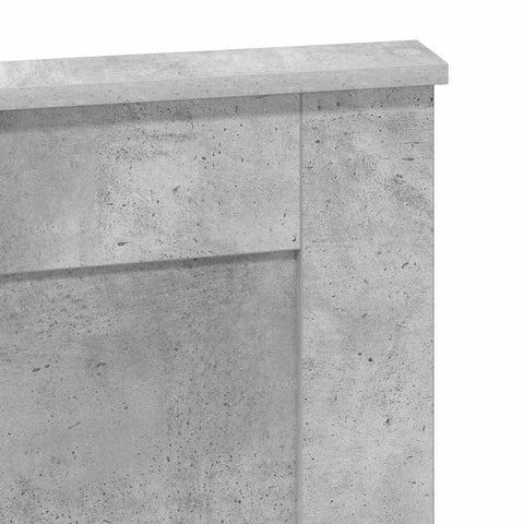 vidaXL Headboard with Headboard Concrete Grey 160 cm Engineered Wood