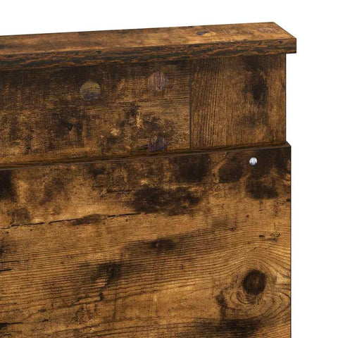 vidaXL Headboard with Headboard Smoked Oak 160 cm Engineered Wood