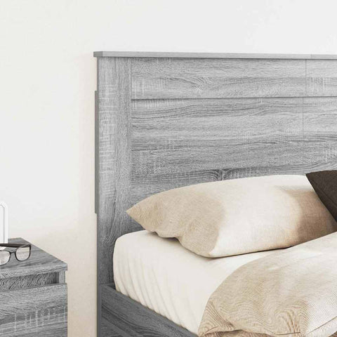 vidaXL Headboard with Headboard Grey Sonoma 160 cm Engineered Wood