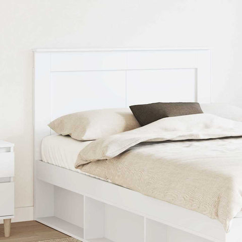 vidaXL Headboard with Headboard White 135 cm Engineered Wood