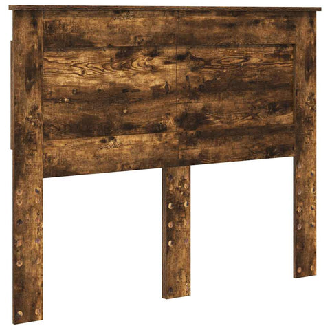 vidaXL Headboard with Headboard Smoked Oak 135 cm Engineered Wood