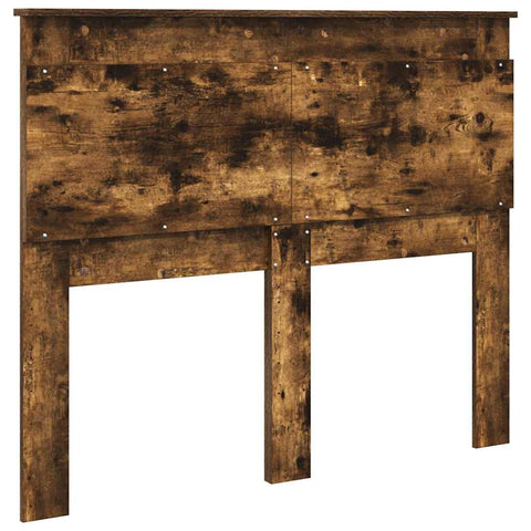 vidaXL Headboard with Headboard Smoked Oak 135 cm Engineered Wood
