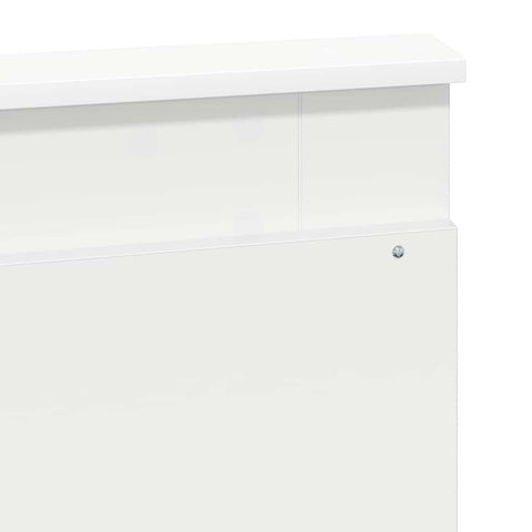 vidaXL Headboard with Headboard White 120 cm Engineered Wood