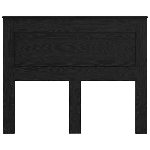 vidaXL Headboard with Headboard Black Oak 120 cm Engineered Wood