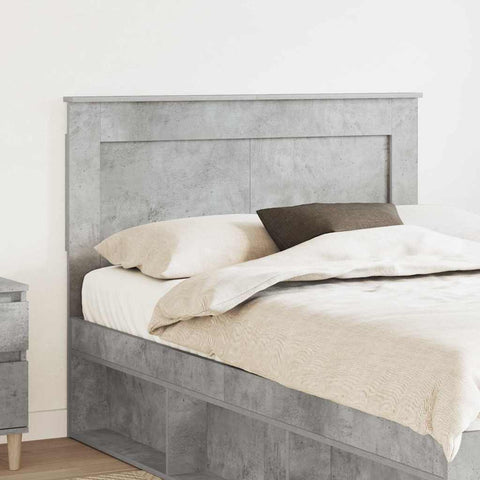 vidaXL Headboard with Headboard Concrete Grey 120 cm Engineered Wood