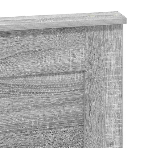 vidaXL Headboard with Headboard Grey Sonoma 120 cm Engineered Wood