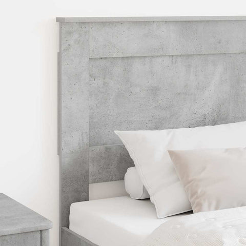 vidaXL Headboard with Headboard Concrete Grey 90 cm Engineered Wood