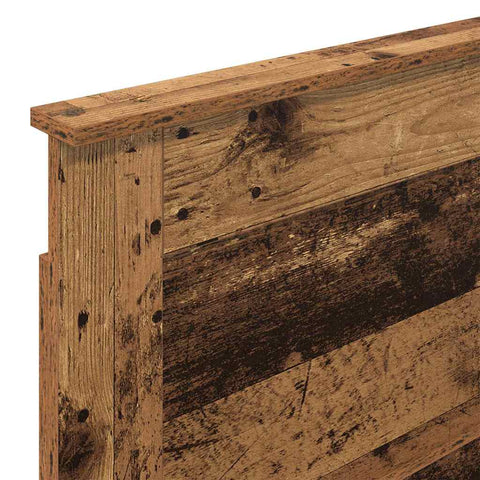 vidaXL Headboard with Headboard Old Wood 90 cm Engineered Wood