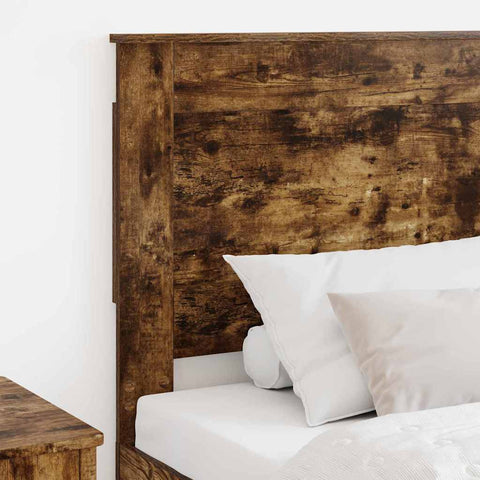 vidaXL Headboard with Headboard Smoked Oak 80 cm Engineered Wood