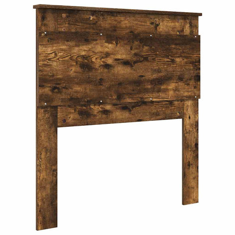 vidaXL Headboard with Headboard Smoked Oak 80 cm Engineered Wood