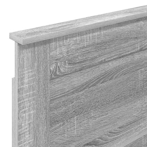 vidaXL Headboard with Headboard Grey Sonoma 80 cm Engineered Wood