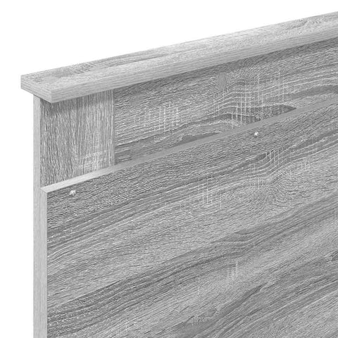 vidaXL Headboard with Headboard Grey Sonoma 80 cm Engineered Wood