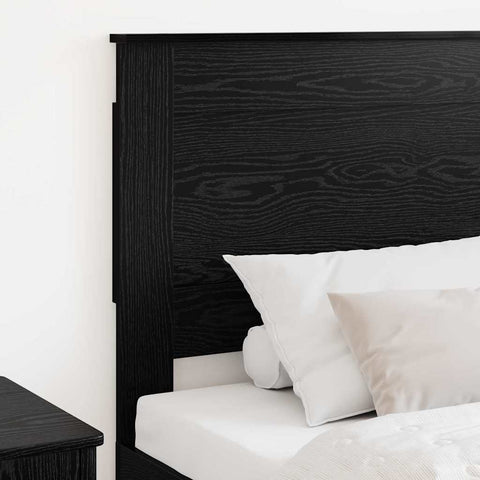 vidaXL Headboard with Headboard Black Oak 75 cm Engineered Wood