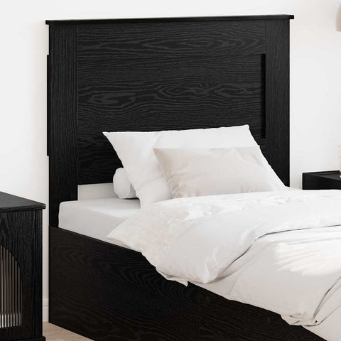 vidaXL Headboard with Headboard Black Oak 75 cm Engineered Wood