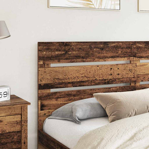 vidaXL Headboard with Headboard Old Wood 200 cm Engineered Wood