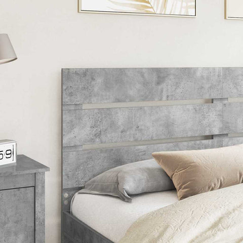 vidaXL Headboard with Headboard Concrete Grey 160 cm Engineered Wood