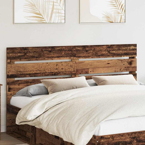vidaXL Headboard with Headboard Old Wood 160 cm Engineered Wood