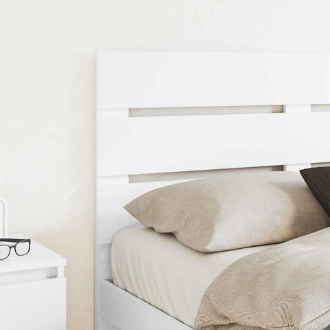 vidaXL Headboard with Headboard White 150 cm Engineered Wood