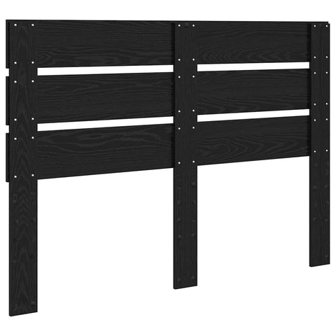 vidaXL Headboard with Headboard Black Oak 150 cm Engineered Wood