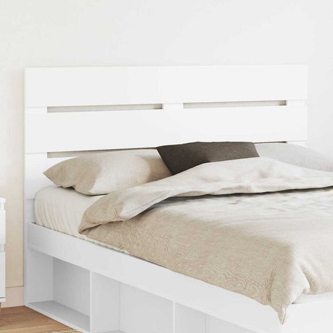vidaXL Headboard with Headboard White 140 cm Engineered Wood