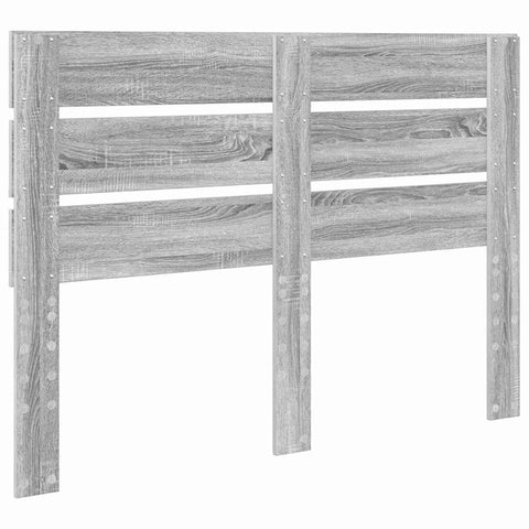 vidaXL Headboard with Headboard Grey Sonoma 140 cm Engineered Wood