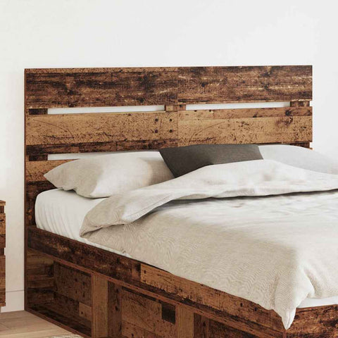 vidaXL Headboard with Headboard Old Wood 140 cm Engineered Wood