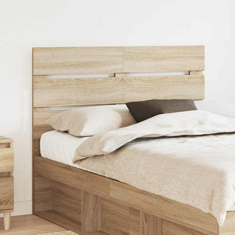 vidaXL Headboard with Headboard Sonoma Oak 135 cm Engineered Wood