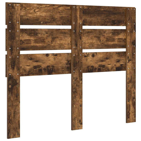 vidaXL Headboard with Headboard Smoked Oak 135 cm Engineered Wood
