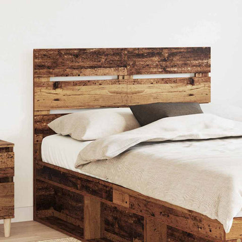 vidaXL Headboard with Headboard Old Wood 135 cm Engineered Wood