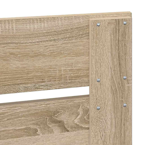 vidaXL Headboard with Headboard Sonoma Oak 120 cm Engineered Wood