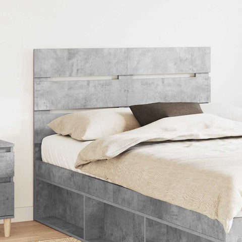 vidaXL Headboard with Headboard Concrete Grey 120 cm Engineered Wood