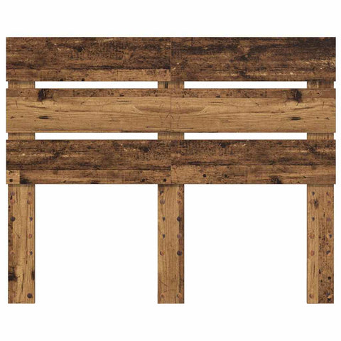 vidaXL Headboard with Headboard Old Wood 120 cm Engineered Wood