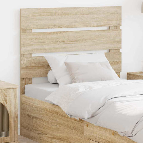 vidaXL Headboard with Headboard Sonoma Oak 100 cm Engineered Wood