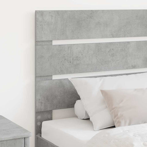 vidaXL Headboard with Headboard Concrete Grey 100 cm Engineered Wood