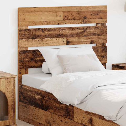 vidaXL Headboard with Headboard Old Wood 90 cm Engineered Wood