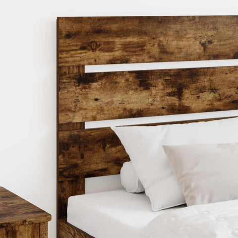 vidaXL Headboard with Headboard Smoked Oak 80 cm Engineered Wood