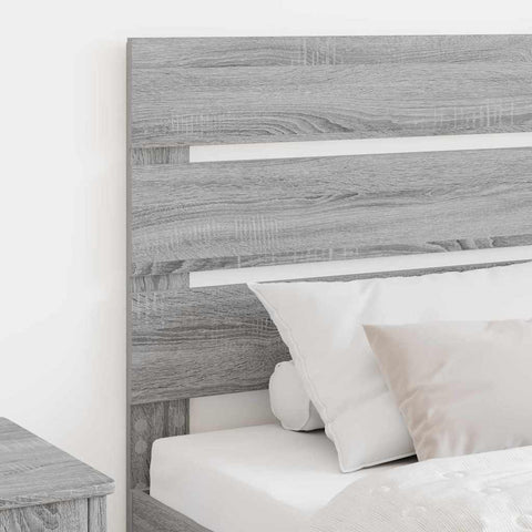 vidaXL Headboard with Headboard Grey Sonoma 80 cm Engineered Wood