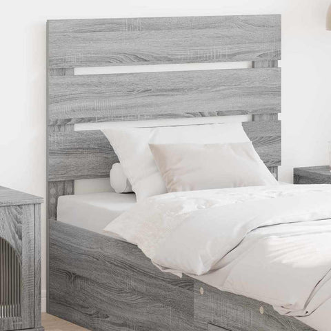 vidaXL Headboard with Headboard Grey Sonoma 80 cm Engineered Wood