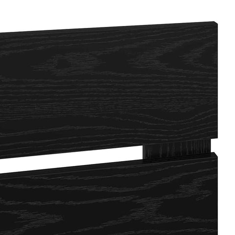 vidaXL Headboard with Headboard Black Oak 75 cm Engineered Wood