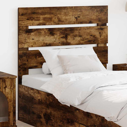 vidaXL Headboard with Headboard Smoked Oak 75 cm Engineered Wood