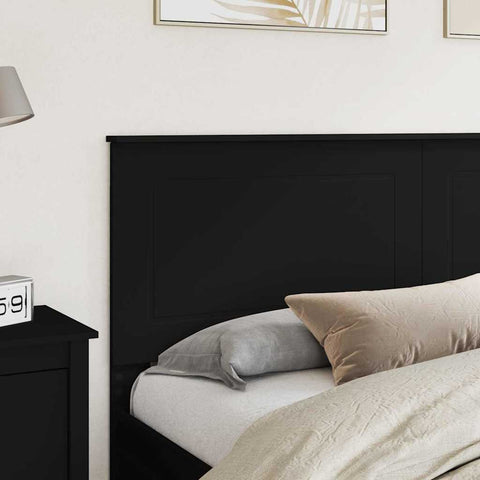 vidaXL Headboard with Headboard Black Oak 200 cm Engineered Wood