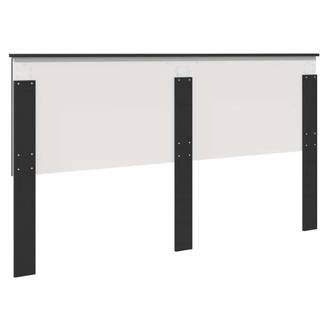 vidaXL Headboard with Headboard Black Oak 200 cm Engineered Wood