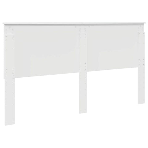 vidaXL Headboard with Headboard Gloss White 200 cm Engineered Wood