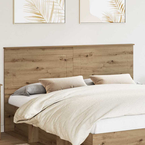 vidaXL Headboard with Headboard Artisan Oak 200 cm Engineered Wood