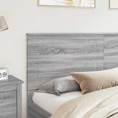 vidaXL Headboard with Headboard Grey Sonoma 180 cm Engineered Wood