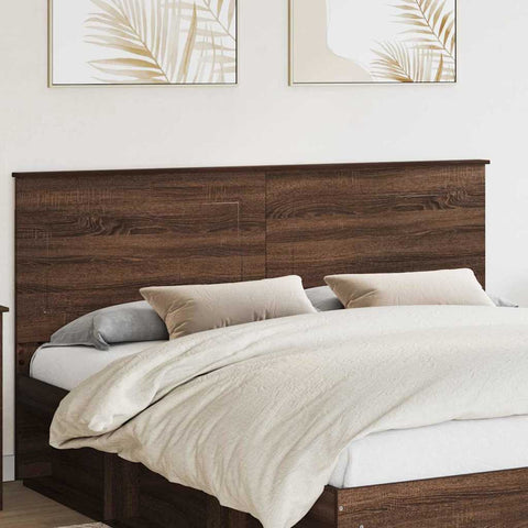 vidaXL Headboard with Headboard Brown Oak 180 cm Engineered Wood