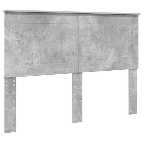 vidaXL Headboard with Headboard Concrete Grey 160 cm Engineered Wood