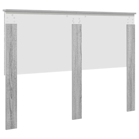 vidaXL Headboard with Headboard Grey Sonoma 160 cm Engineered Wood